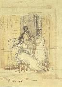 Etude Pour 'Le balcon' (mk40), Edouard Manet